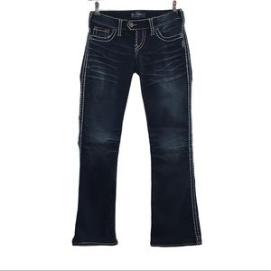 Silver Jeans Tuesday Surplus Bootcut‎ Womens 26x33 Dark Wash Cotton Denim
